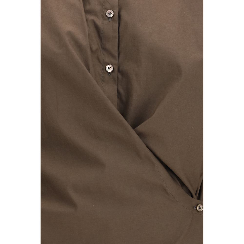 Chemise Lemaire en coton marron