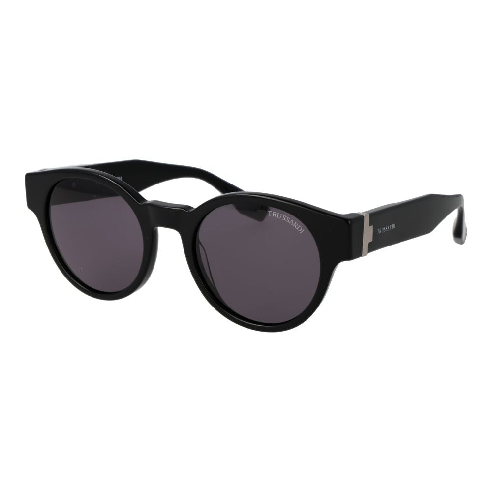 Lunettes de soleil Trussardi en acétate noir