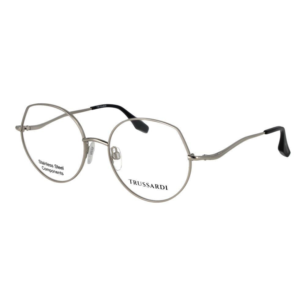 Lunettes (monture) en acier inoxydable argenté Trussardi