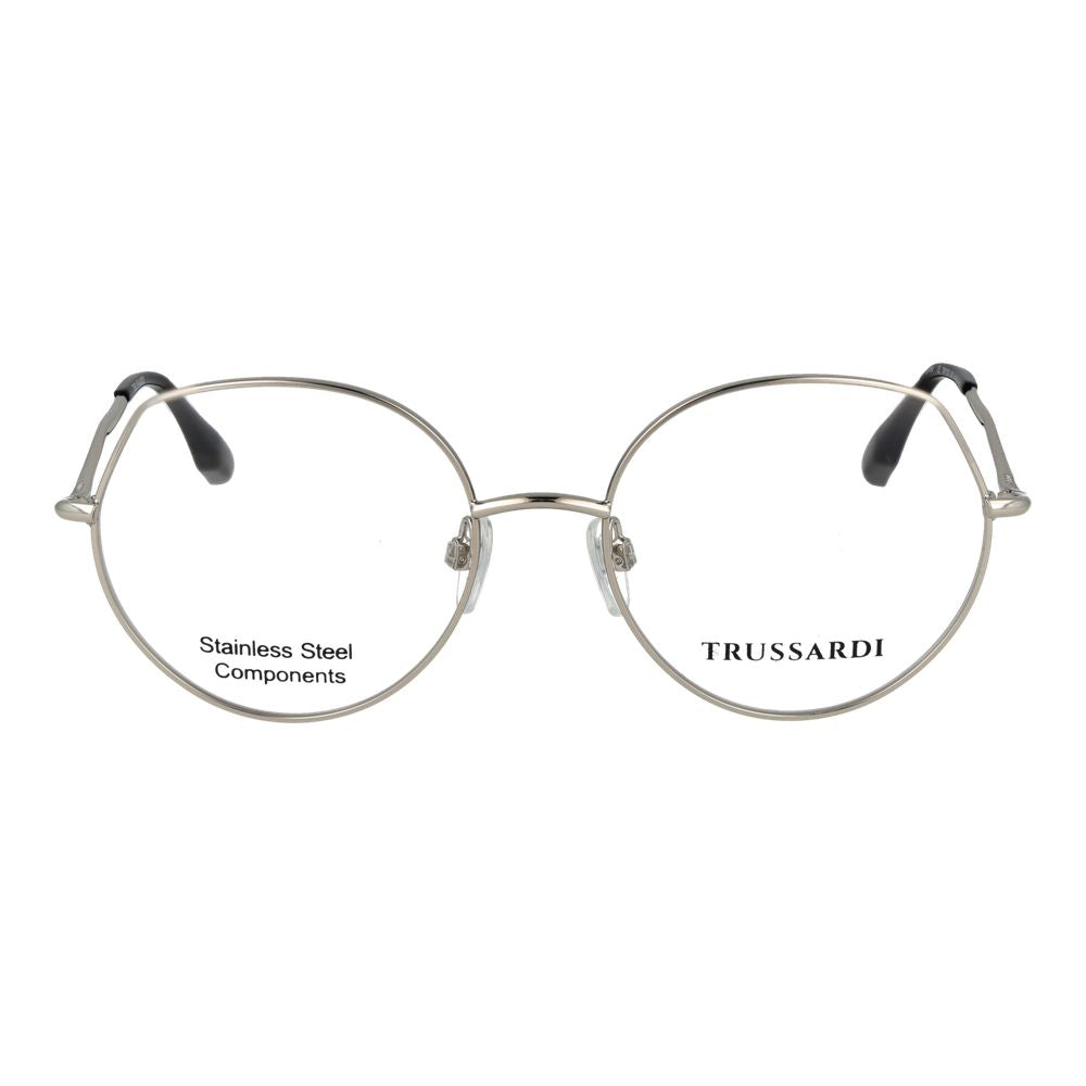Lunettes (monture) en acier inoxydable argenté Trussardi