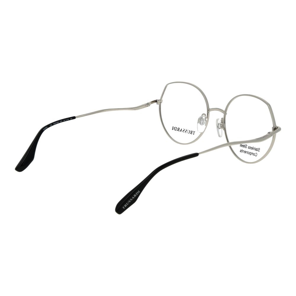 Lunettes (monture) en acier inoxydable argenté Trussardi