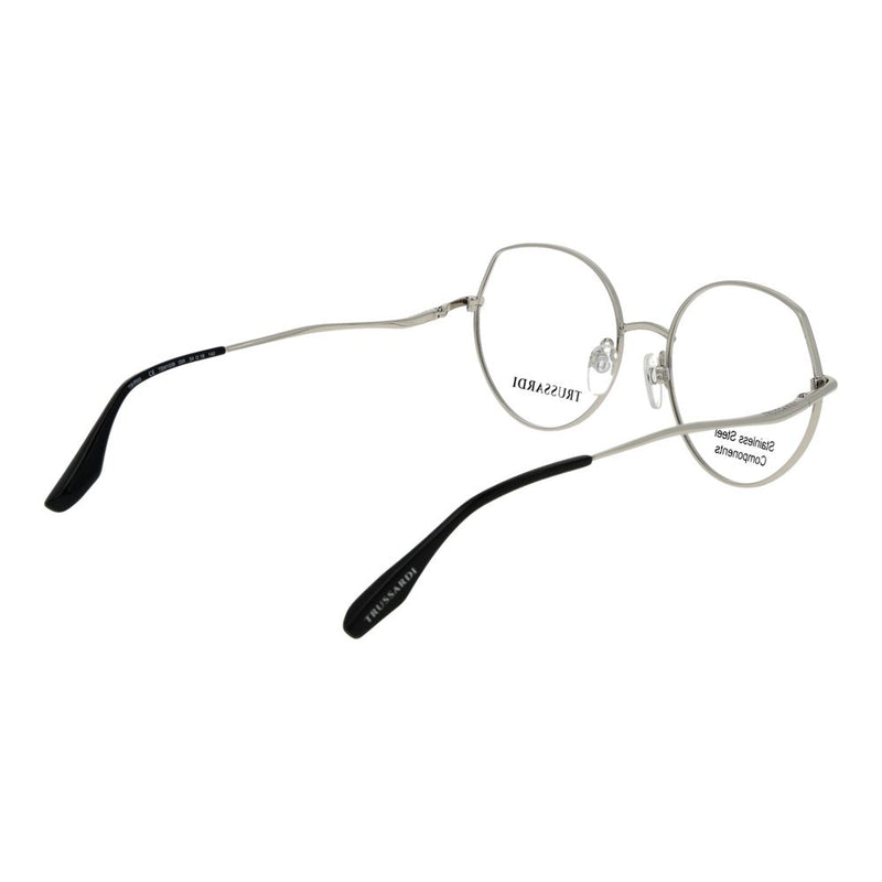 Lunettes (monture) en acier inoxydable argenté Trussardi