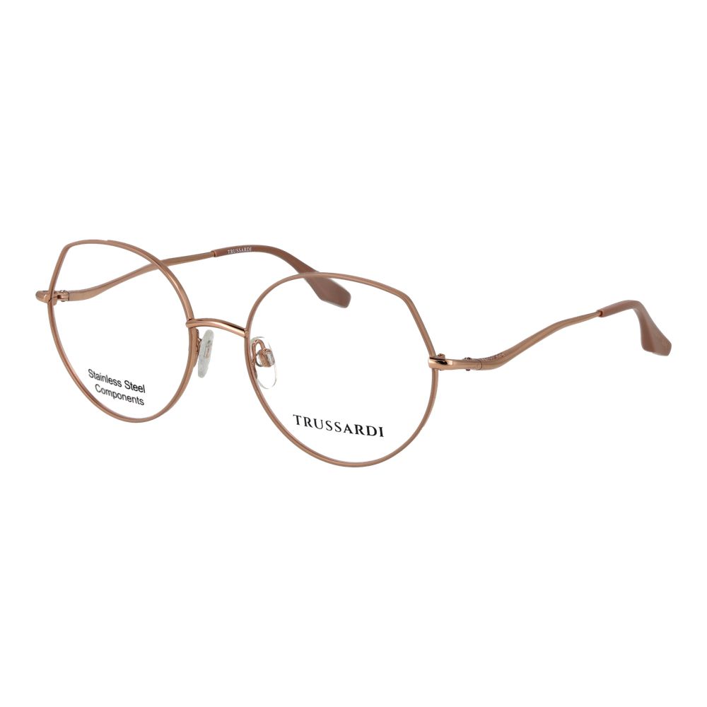 Lunettes (monture) en acier inoxydable rose Trussardi