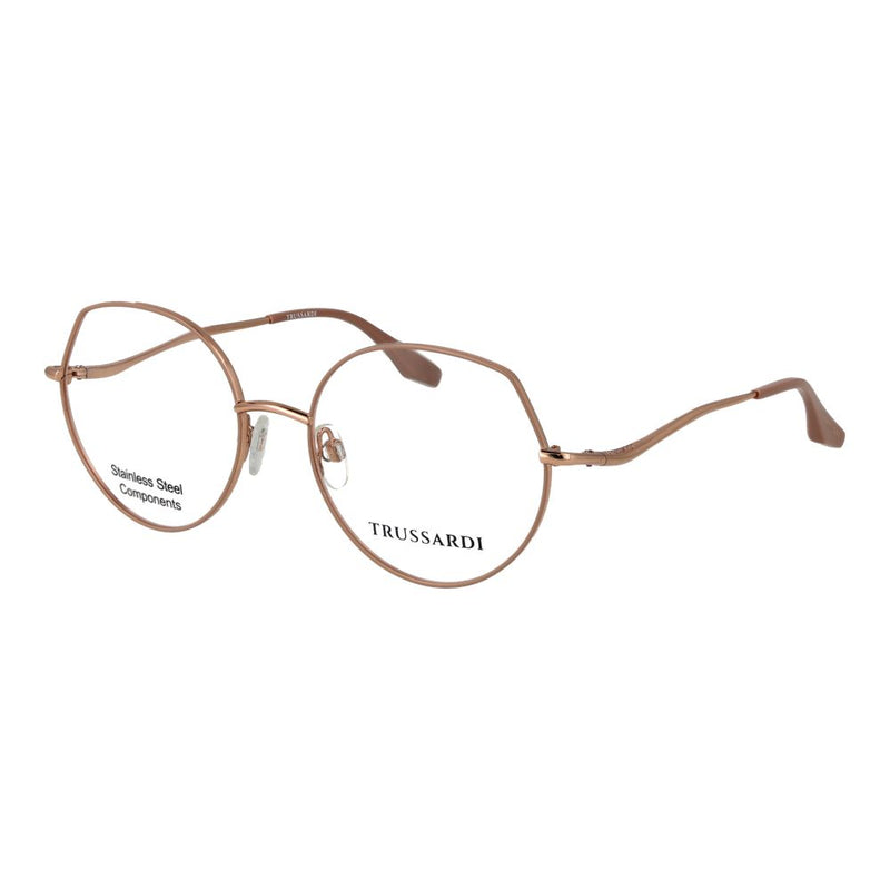 Lunettes (monture) en acier inoxydable rose Trussardi
