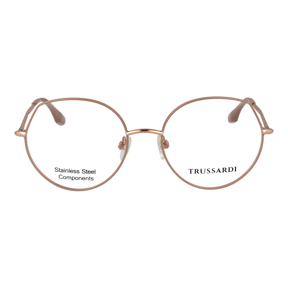 Lunettes (monture) en acier inoxydable rose Trussardi