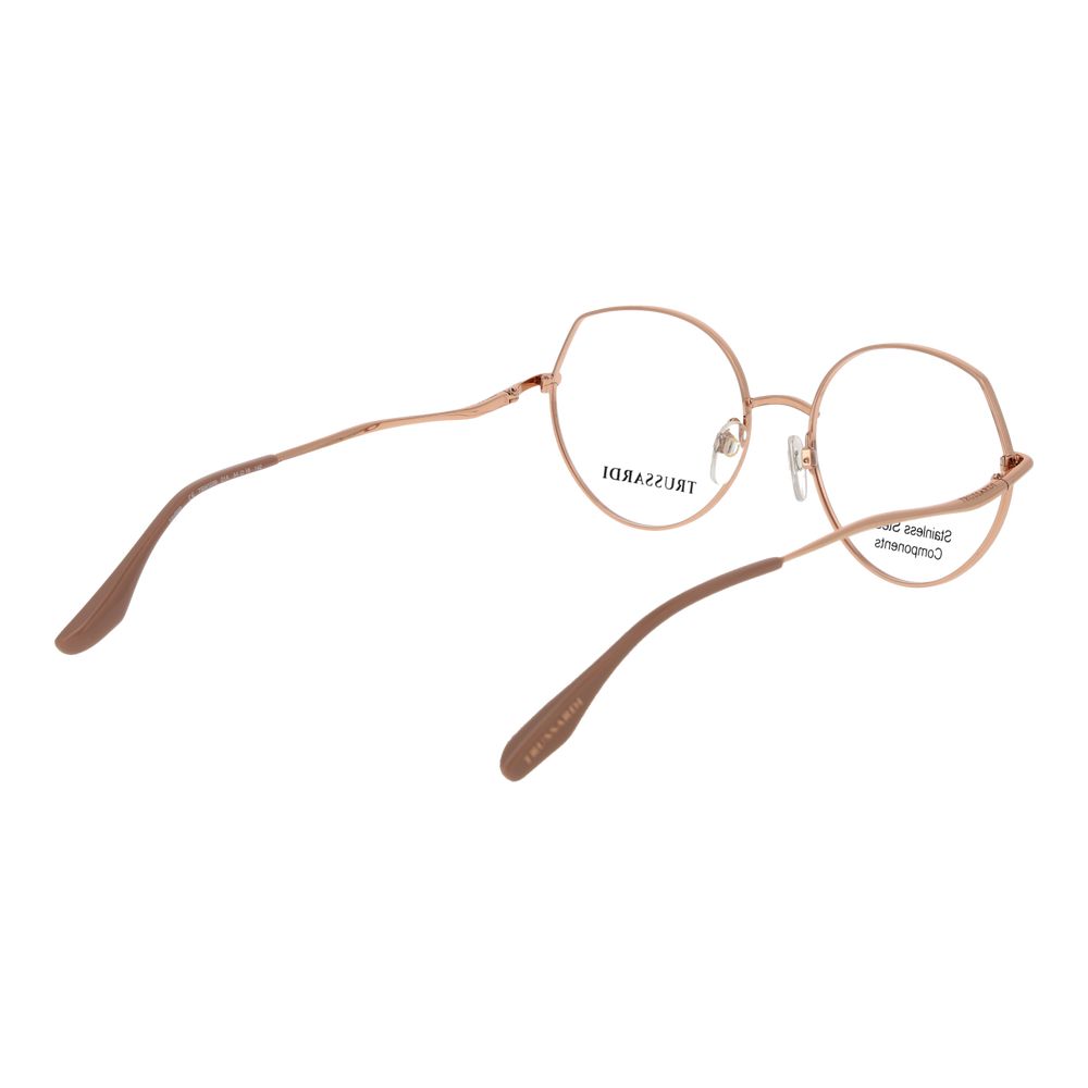 Lunettes (monture) en acier inoxydable rose Trussardi
