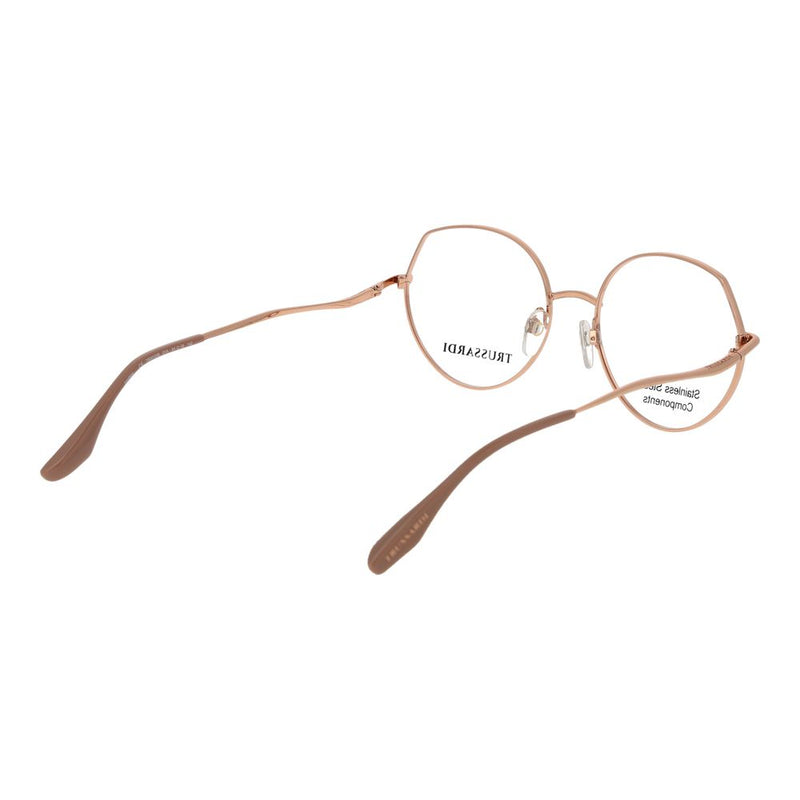 Lunettes (monture) en acier inoxydable rose Trussardi