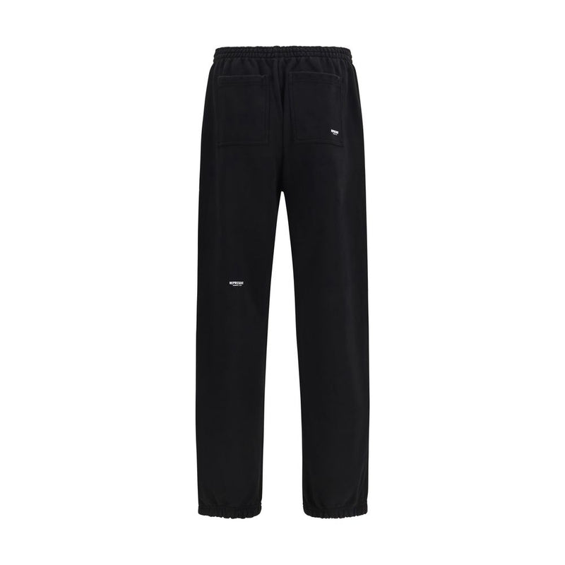 Represent Black Cotton Athletic Pants