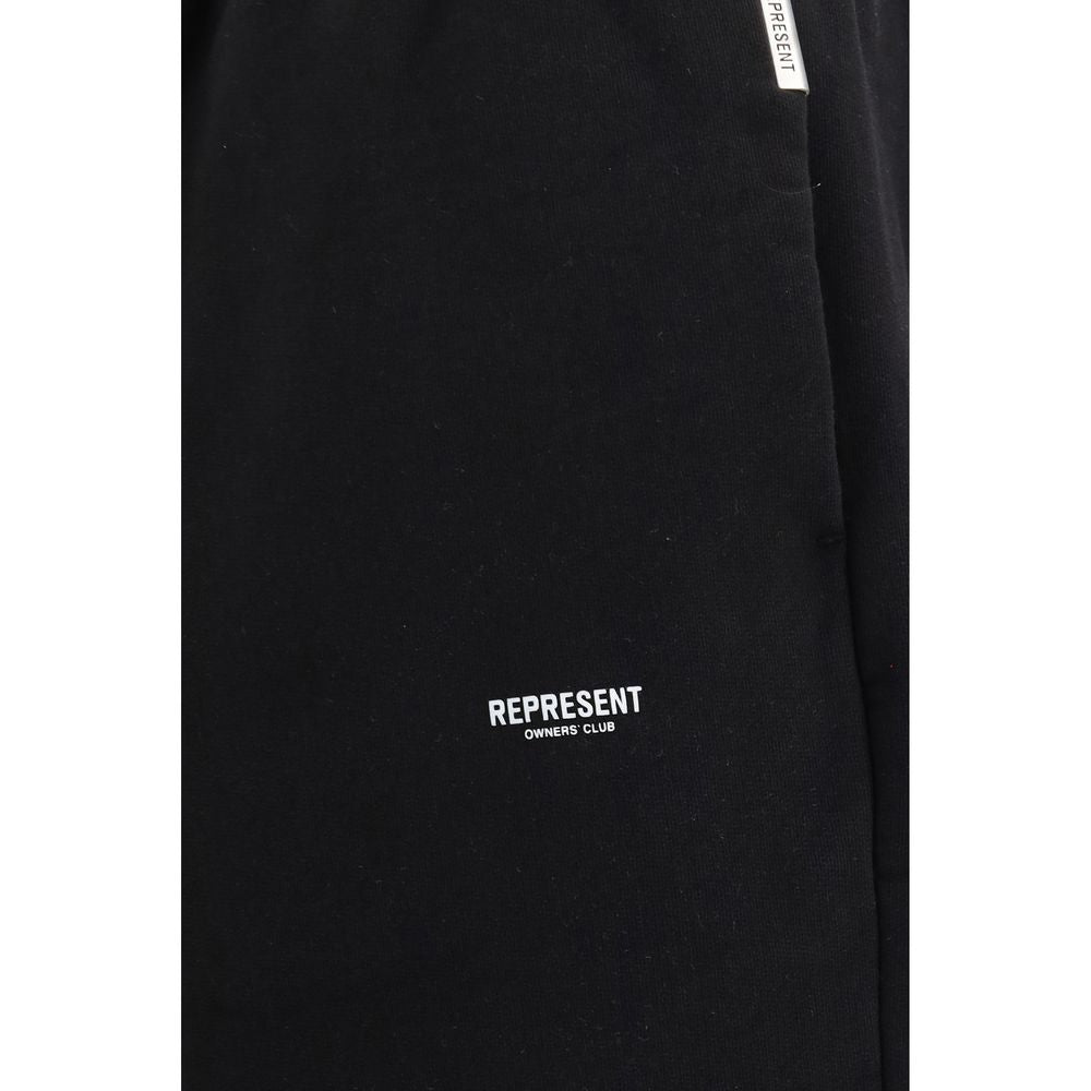 Représenter le pantalon de sport en coton noir