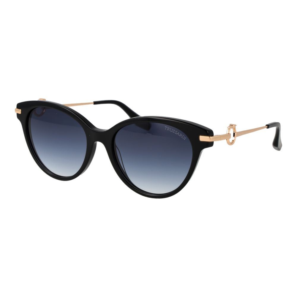 Lunettes de soleil Trussardi en acétate noir