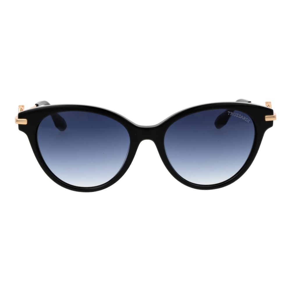 Lunettes de soleil Trussardi en acétate noir