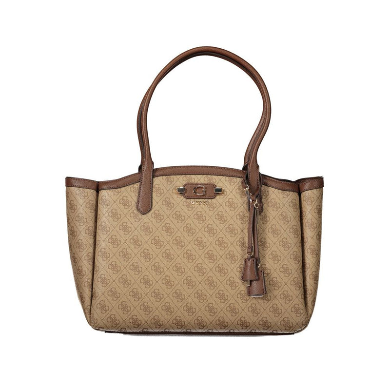 Sac femme Guess Jeans en polyuréthane beige