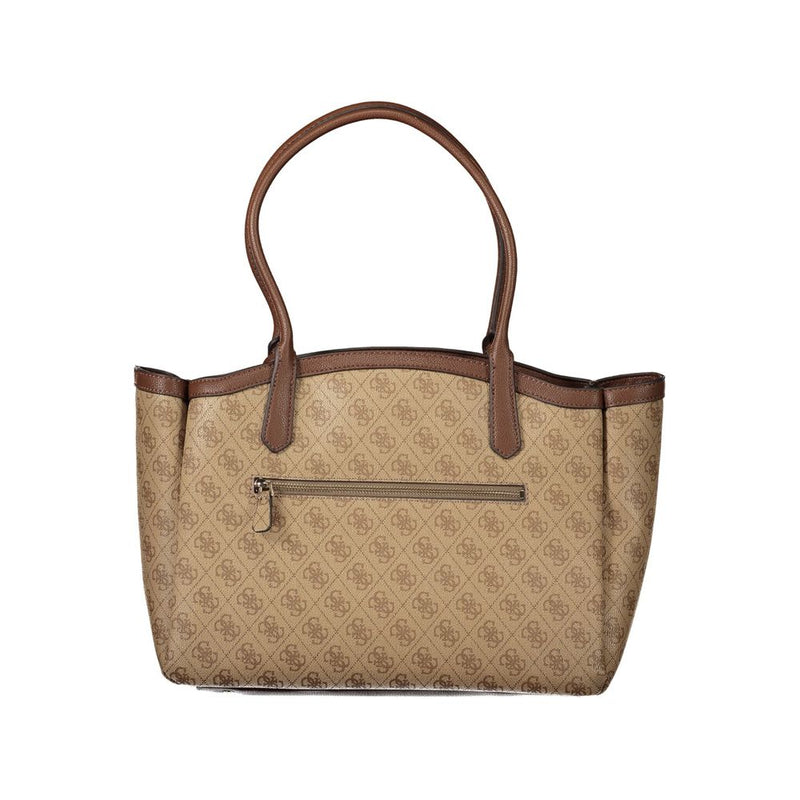 Sac femme Guess Jeans en polyuréthane beige