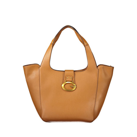 Sac femme Guess Jeans en polyuréthane marron