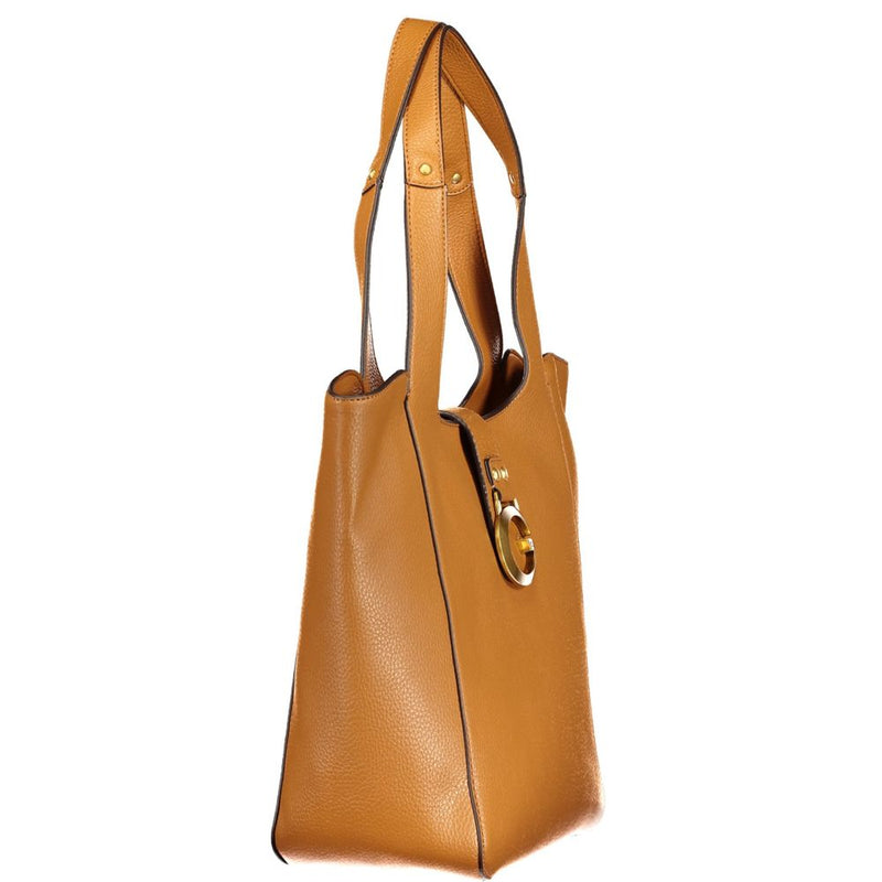 Sac femme Guess Jeans en polyuréthane marron