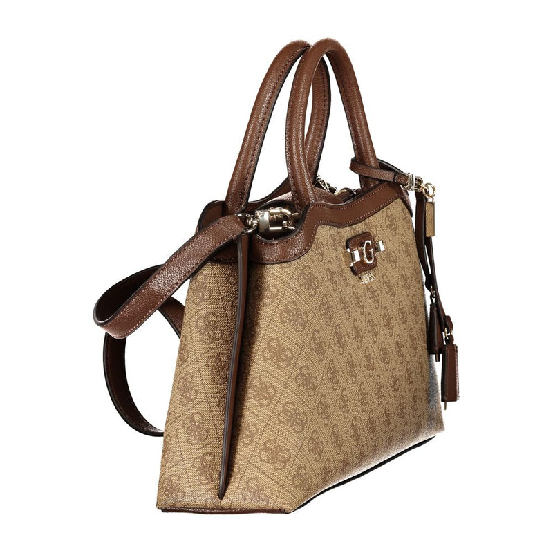 Sac femme Guess Jeans en polyuréthane beige