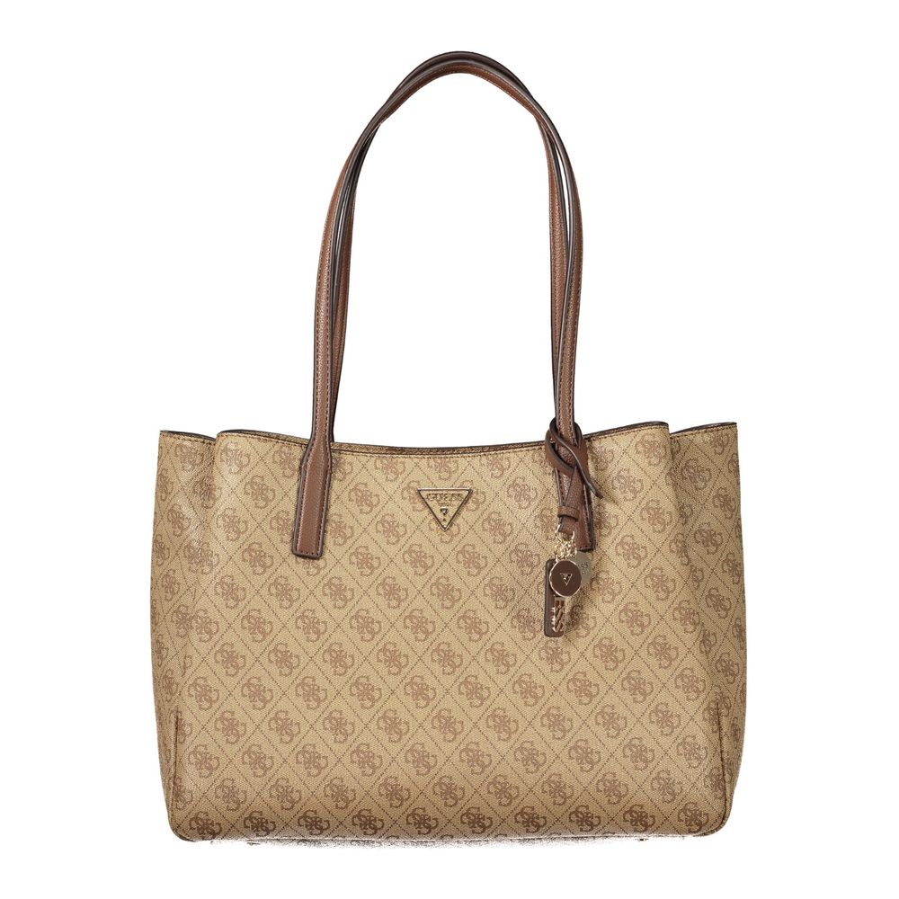 Sac femme Guess Jeans en polyuréthane beige