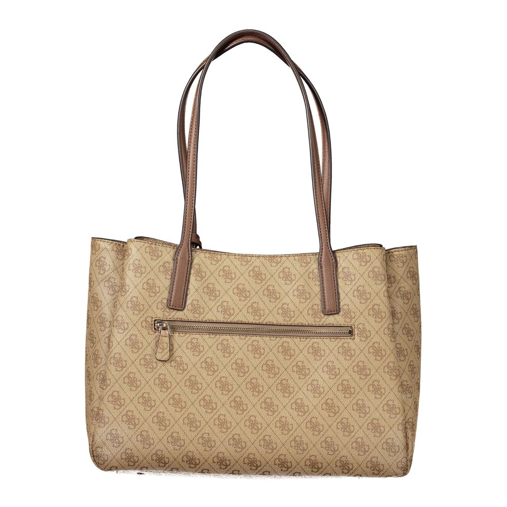 Sac femme Guess Jeans en polyuréthane beige