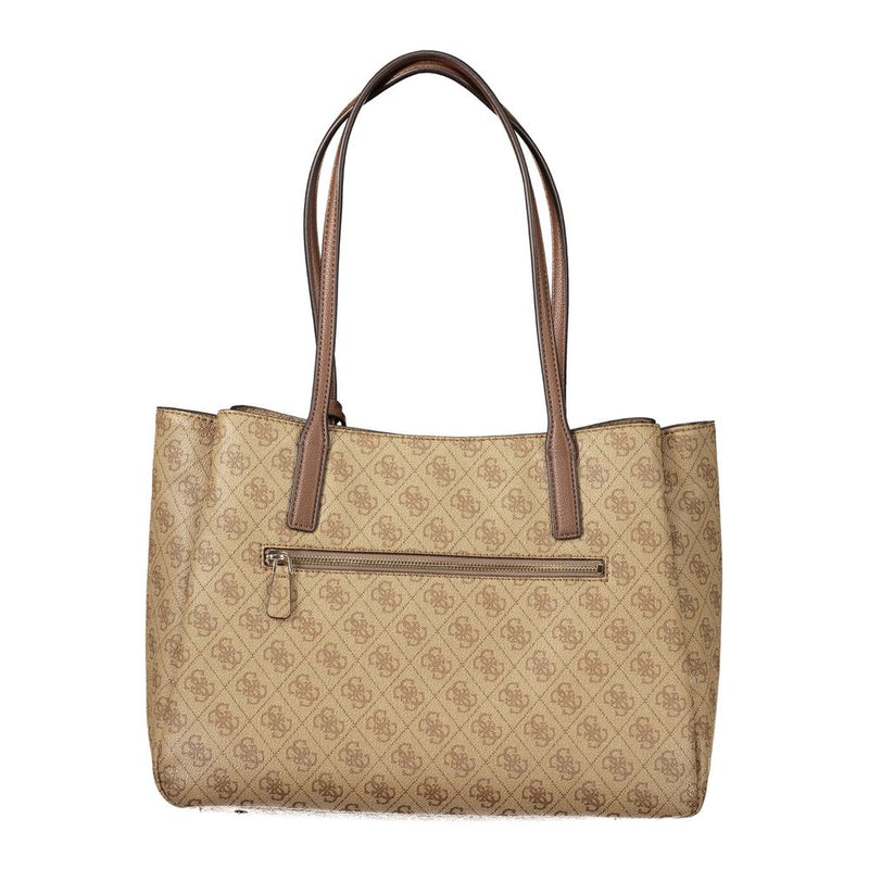 Sac femme Guess Jeans en polyuréthane beige