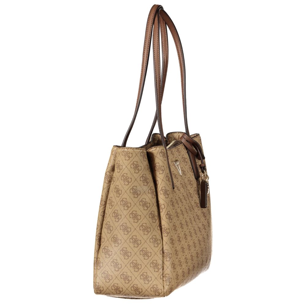 Sac femme Guess Jeans en polyuréthane beige