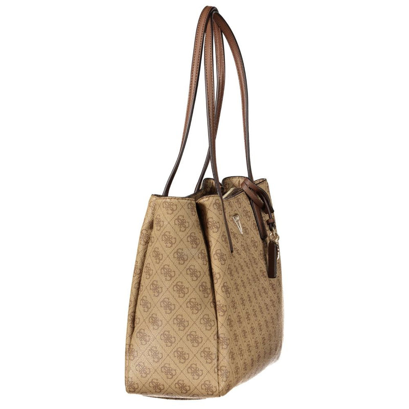 Sac femme Guess Jeans en polyuréthane beige