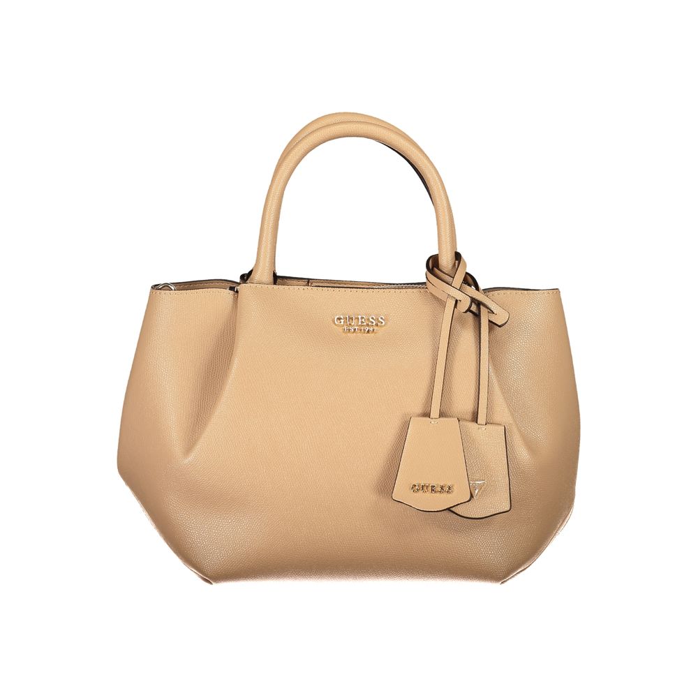 Sac femme Guess Jeans en polyuréthane beige