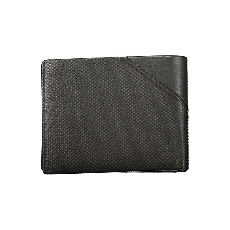 Portefeuille Guess Jeans en cuir noir