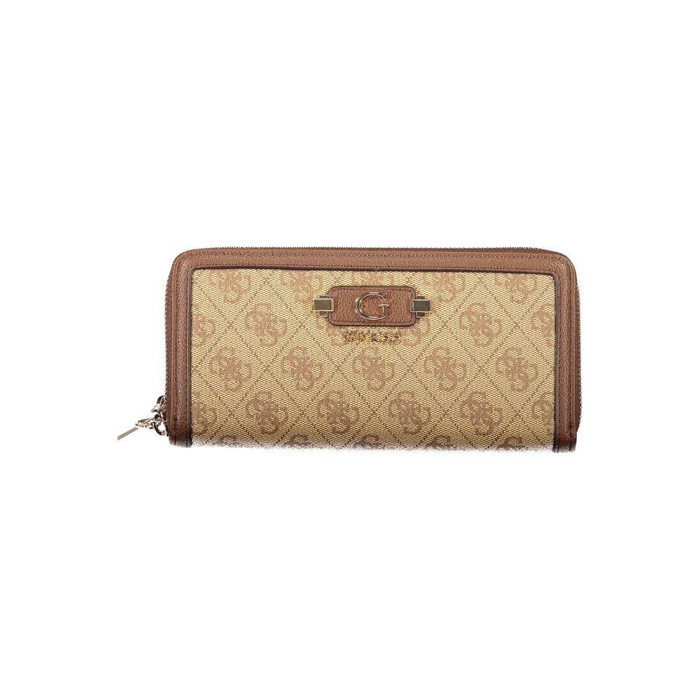 Portefeuille Guess Jeans en polyéthylène beige