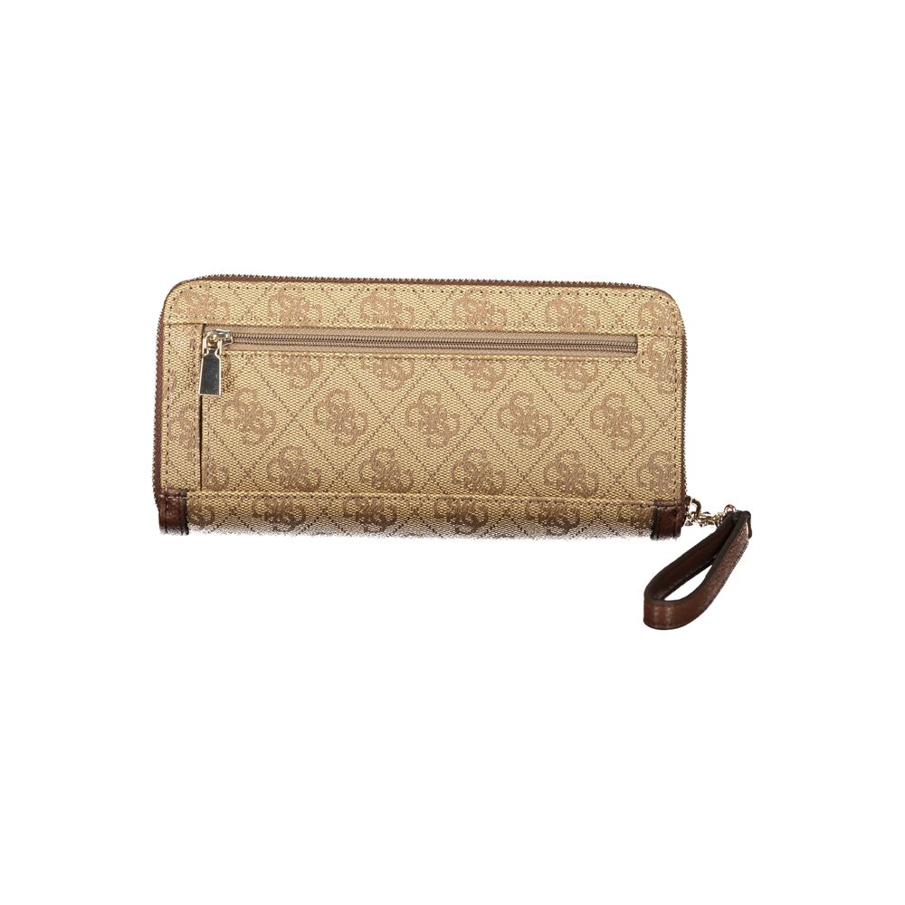 Portefeuille Guess Jeans en polyéthylène beige