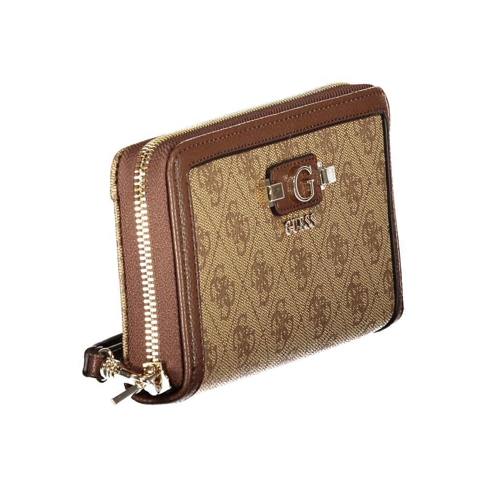 Portefeuille Guess Jeans en polyéthylène beige