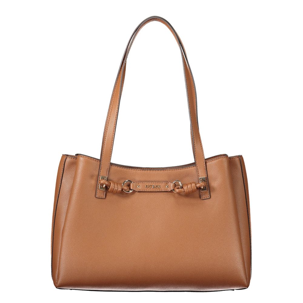 Sac à main Guess Jeans en polyéthylène marron