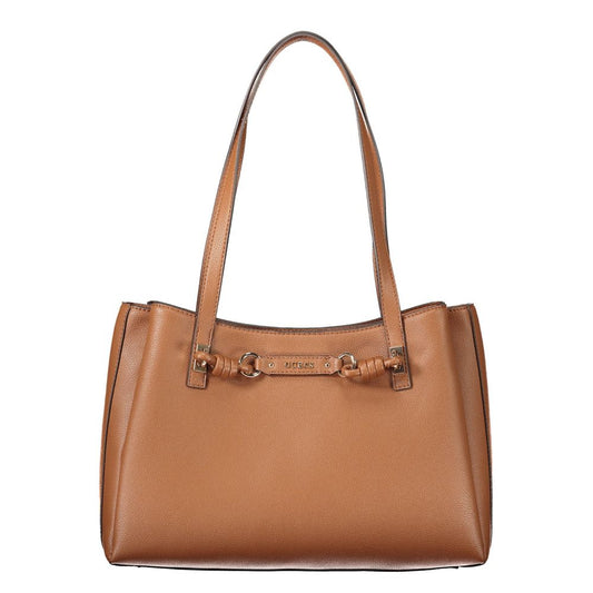 Sac à main Guess Jeans en polyéthylène marron