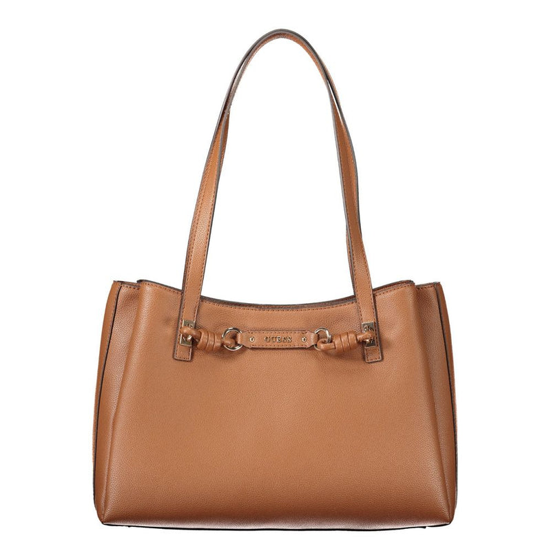 Sac à main Guess Jeans en polyéthylène marron
