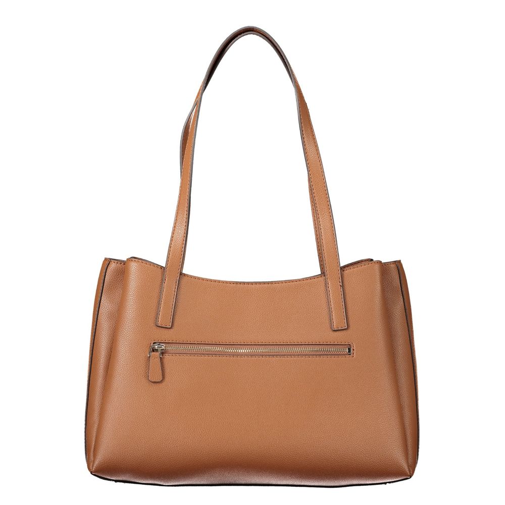 Sac à main Guess Jeans en polyéthylène marron