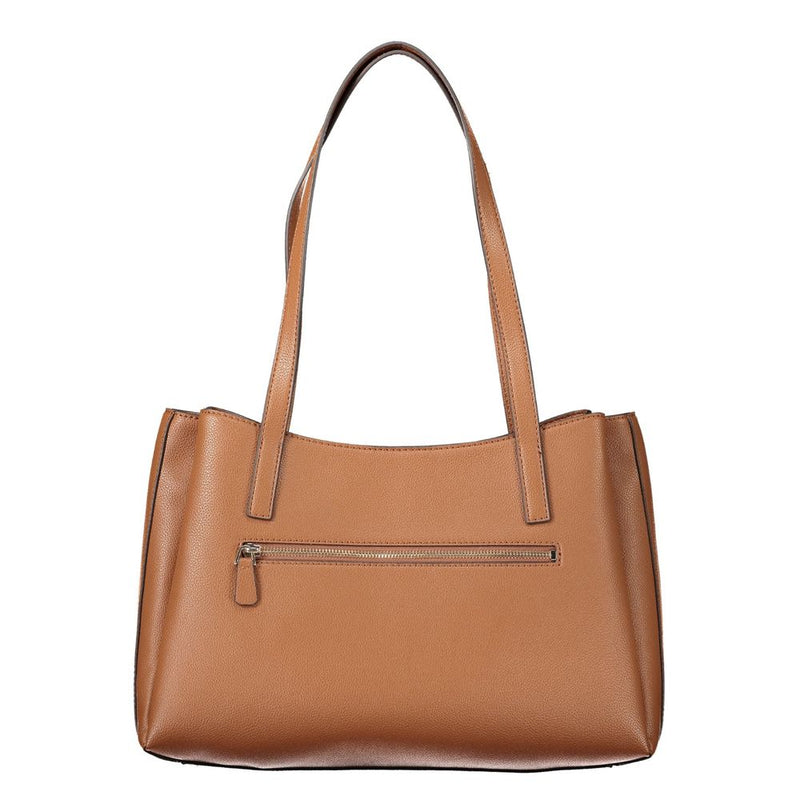 Sac à main Guess Jeans en polyéthylène marron