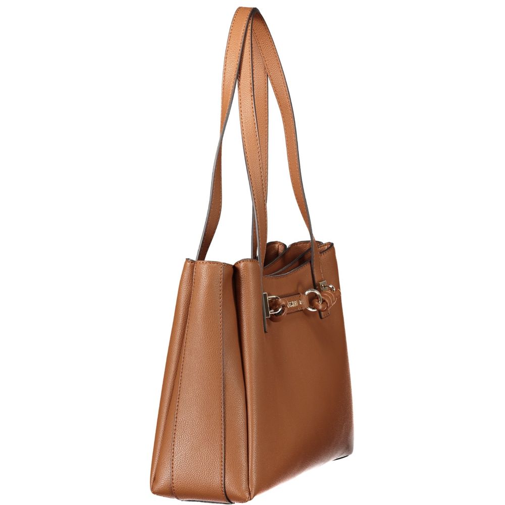 Sac à main Guess Jeans en polyéthylène marron
