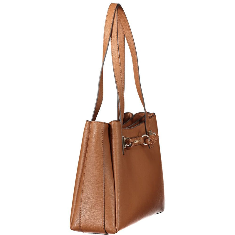 Sac à main Guess Jeans en polyéthylène marron