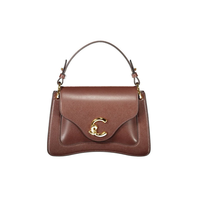 Sac à main en cuir marron Coccinelle