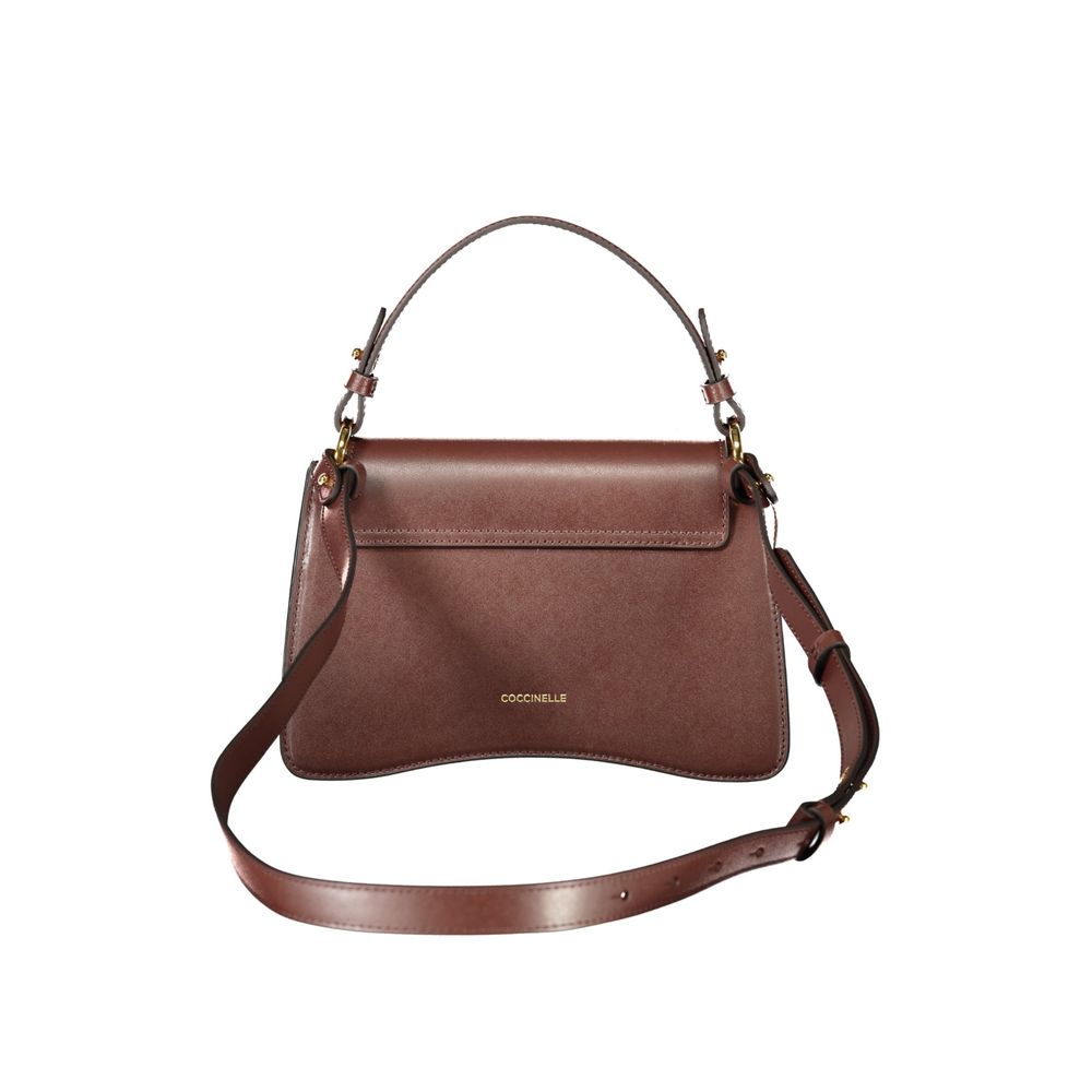 Sac à main en cuir marron Coccinelle