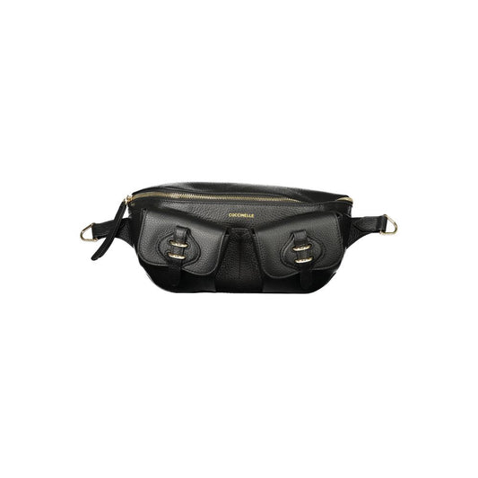 Sac à main en cuir noir Coccinelle