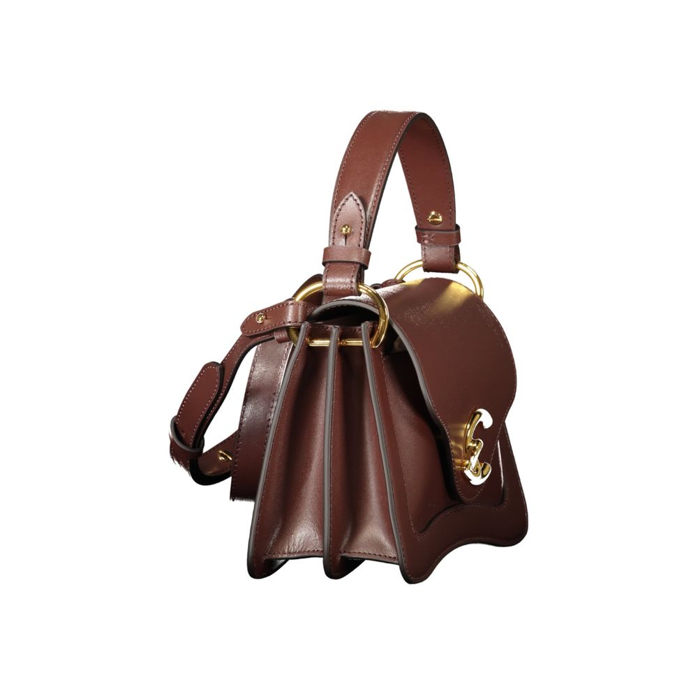 Sac à main en cuir marron Coccinelle