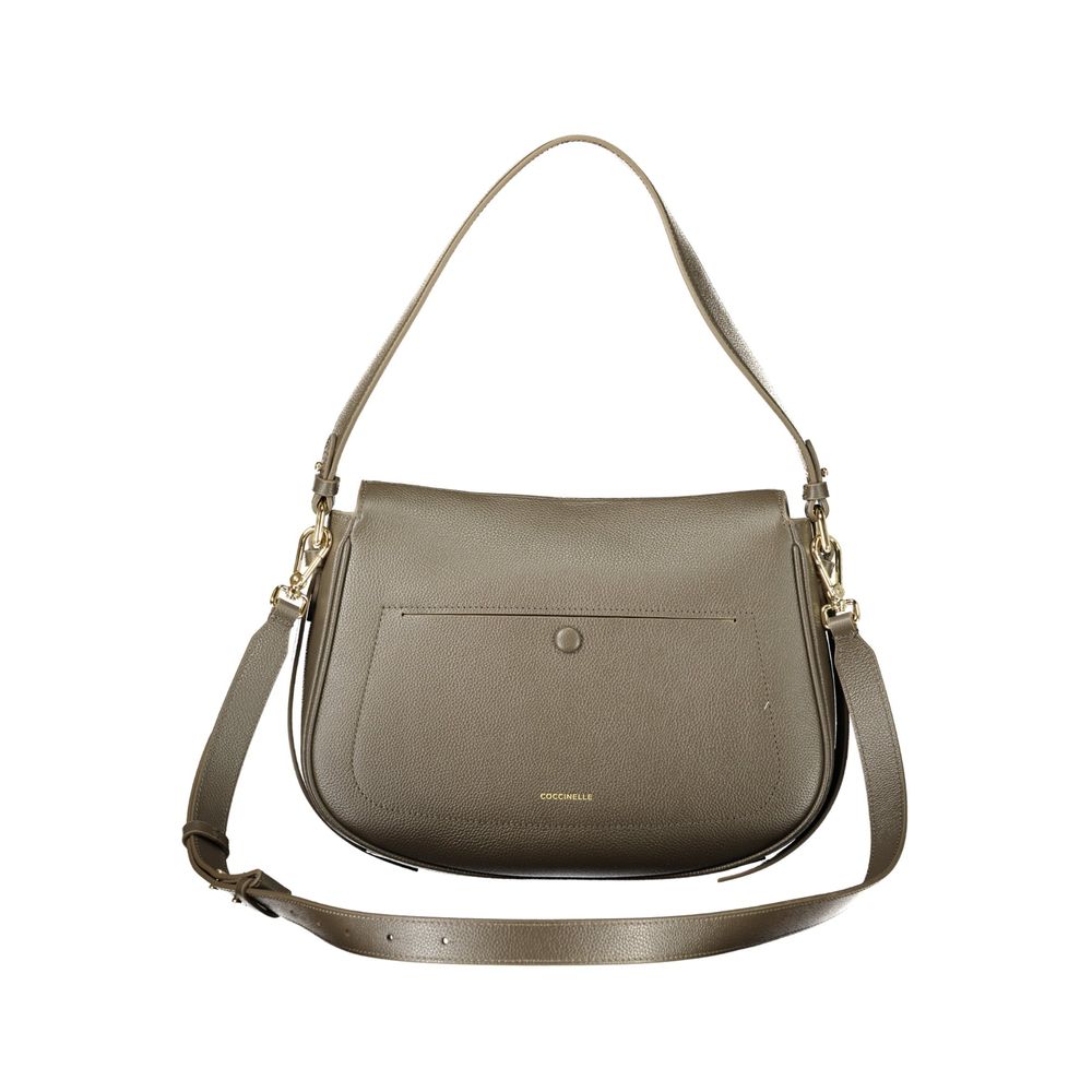 Sac à main en cuir marron Coccinelle