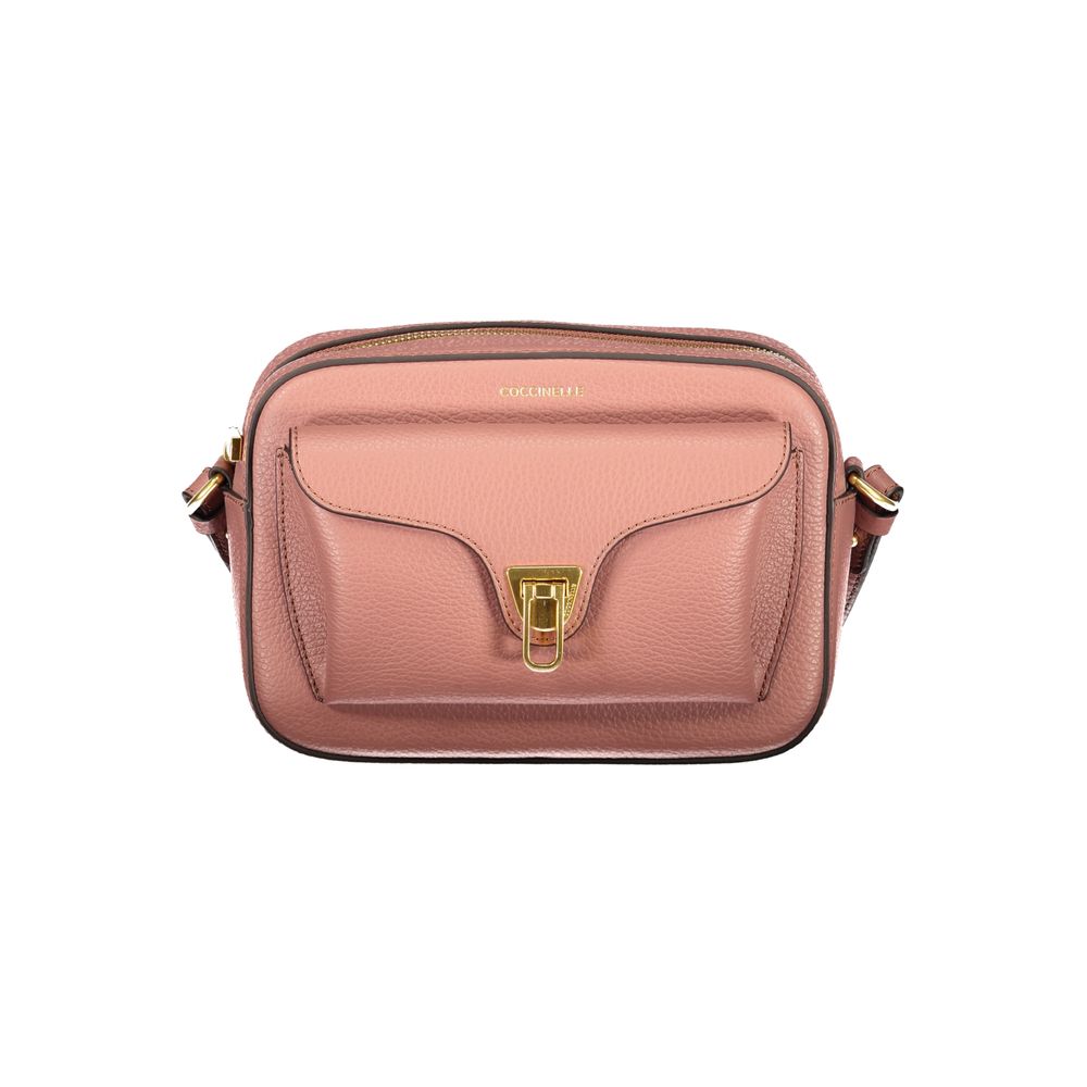 Sac à main en cuir rose Coccinelle