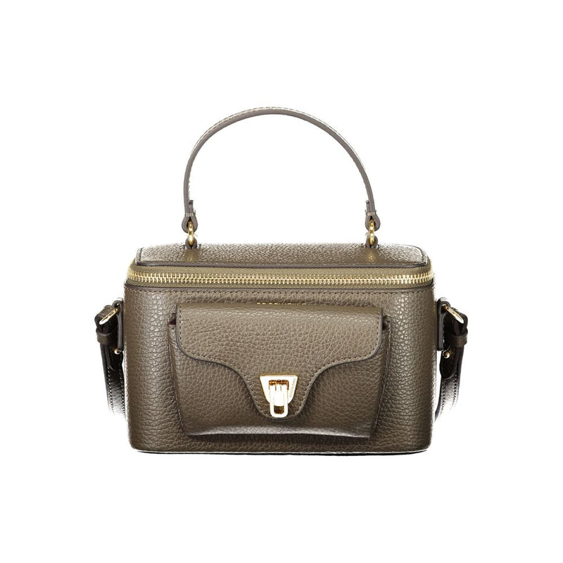 Sac à main en cuir marron Coccinelle