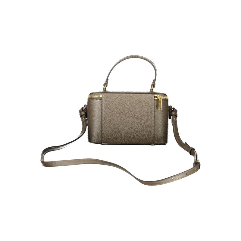 Sac à main en cuir marron Coccinelle