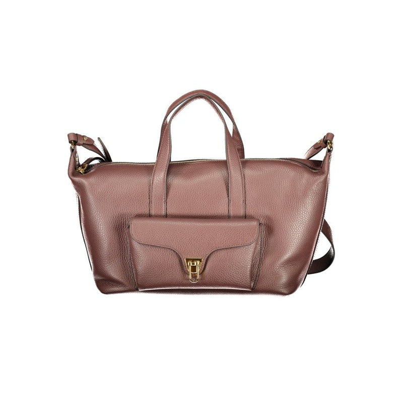 Sac à main en cuir marron Coccinelle