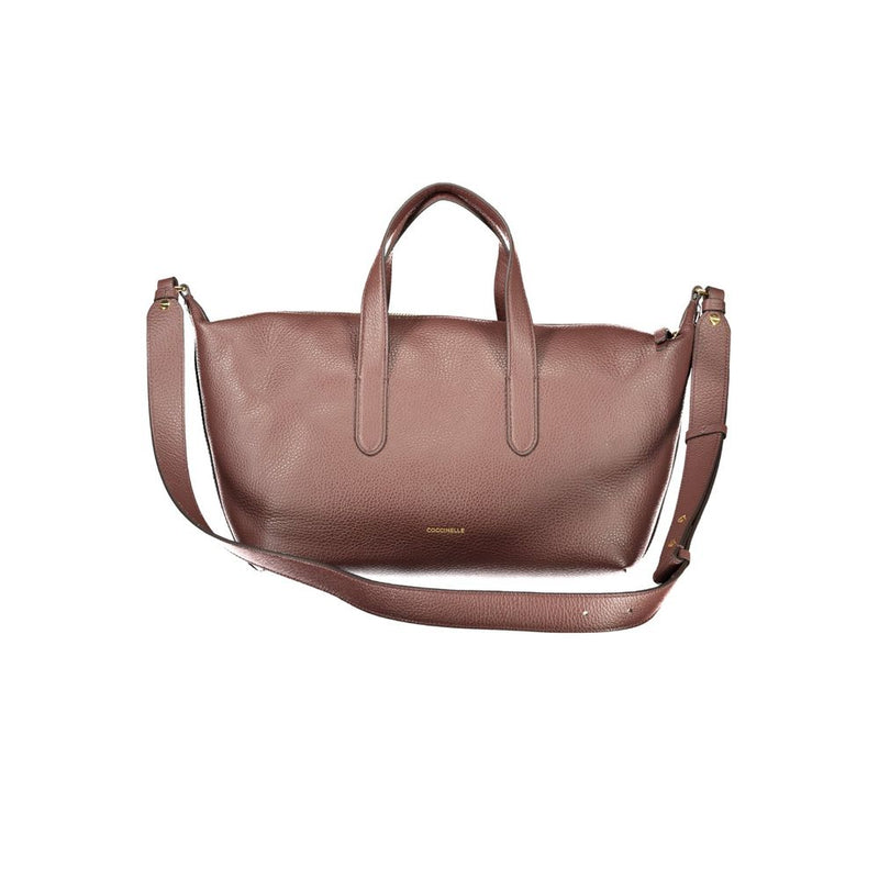 Sac à main en cuir marron Coccinelle