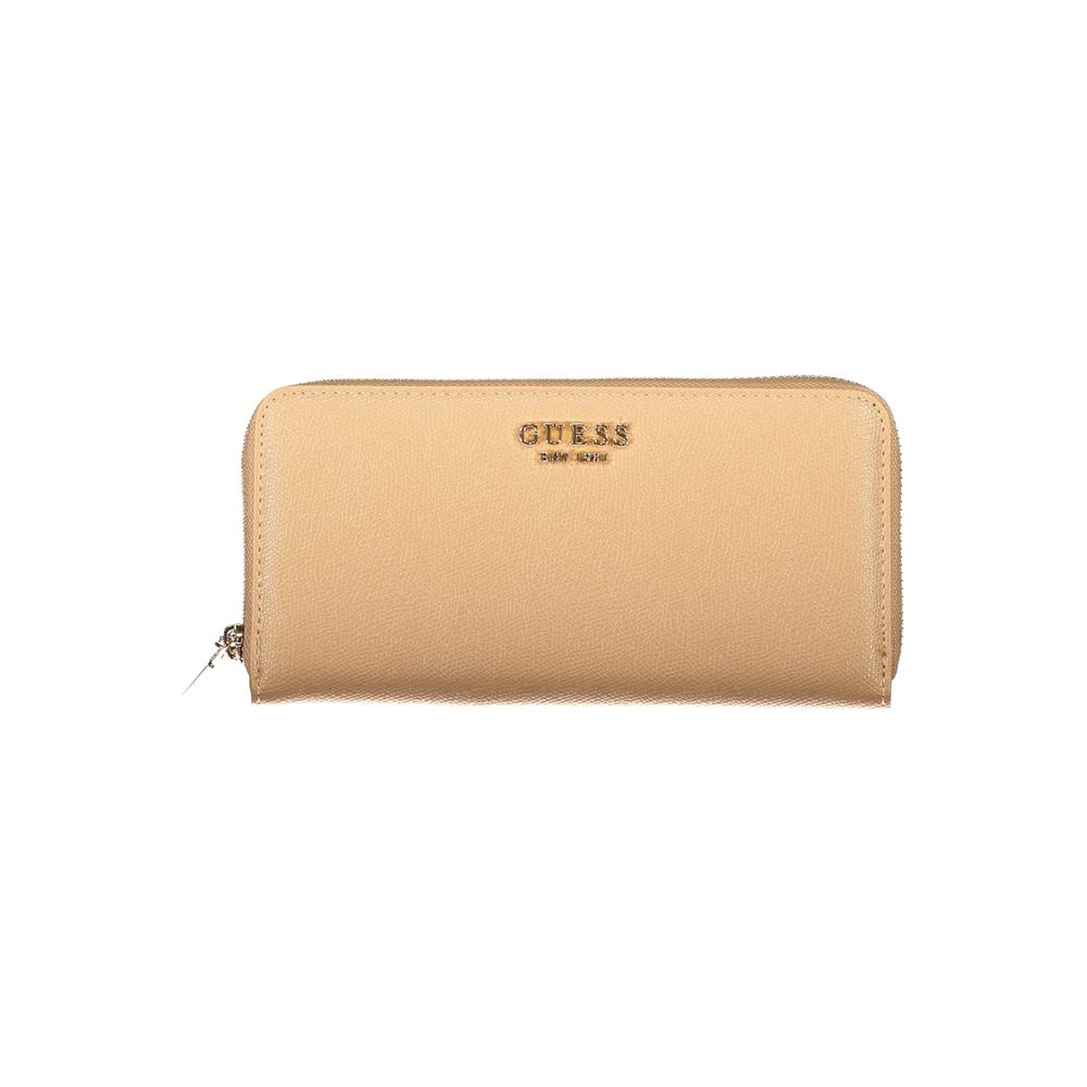 Portefeuille Guess Jeans en polyéthylène beige