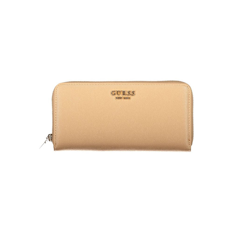 Portefeuille Guess Jeans en polyéthylène beige