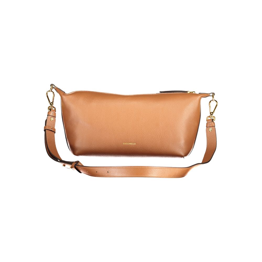 Sac à main en cuir marron Coccinelle